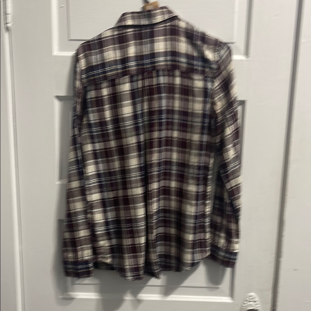 Caslon White and Purple Button Down Shirt Versatile Design - Picture 4 of 5